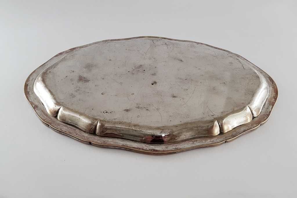 Taca platerowana srebrem z XIX wieku