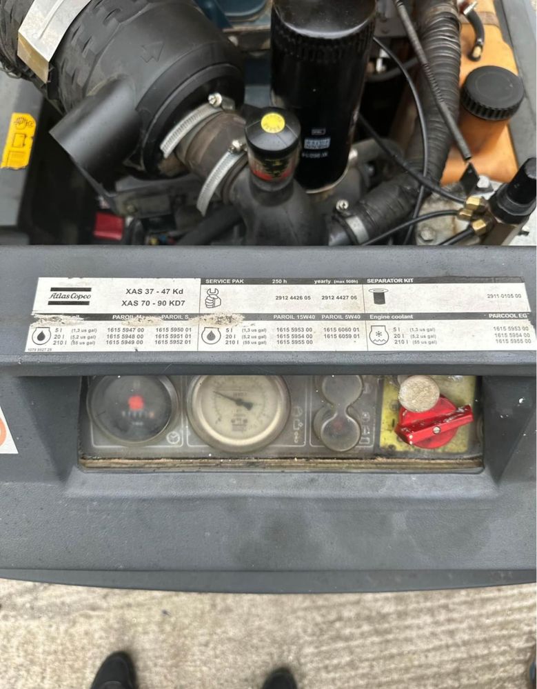 Compressor atlas copco XAS37