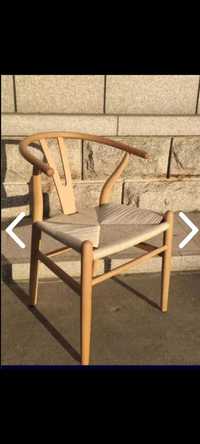 Krzesło drewniane naturalne Wishbone