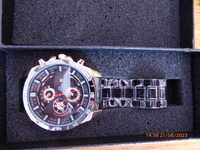 Nowy, męski zegarek z datownikiem i bransoletą HANNAH MARTIN
