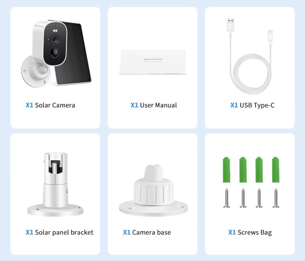 Kamera solarna akumulatorowa WiFi 2MP iCsee