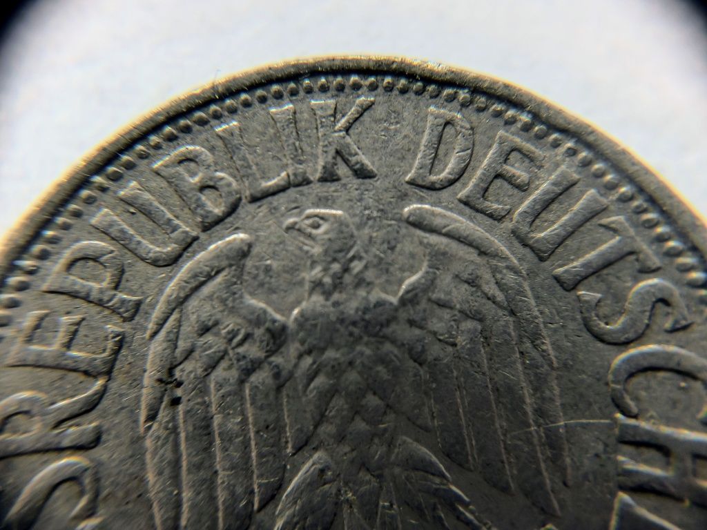 1 DM marka niemiecka 1957 mennica Karlsruhe