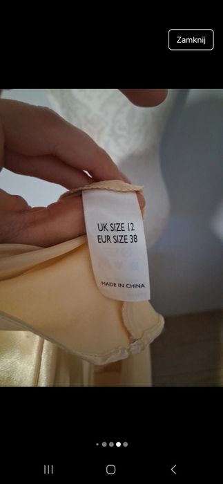 Sukienka M definitions bez ramiączek na welese komunię studniówkę rand