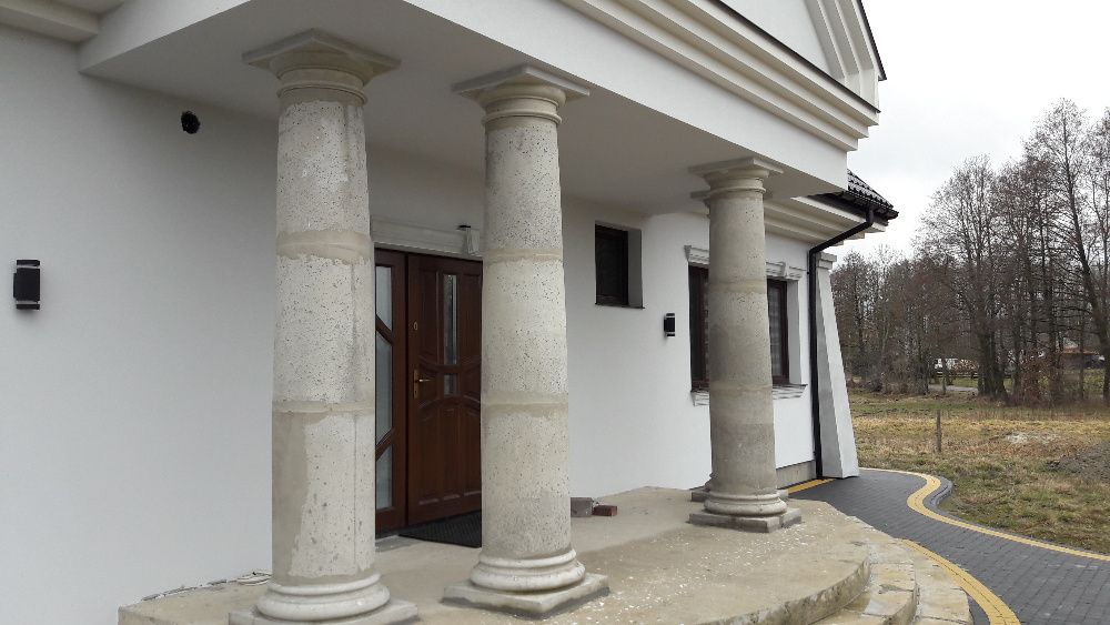 Toskańskie kolumny betonowe