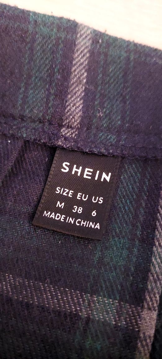 Shein spódniczka plisowana w kratę M