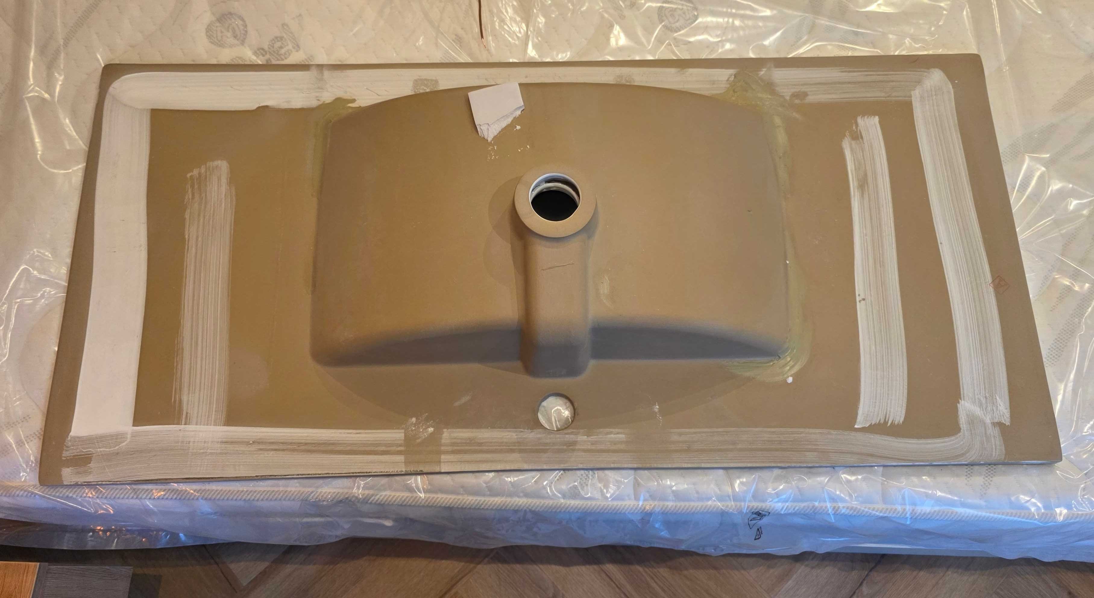 Umywalka wpuszczana w blat 101 x 46 cm, biała Mexen Atena