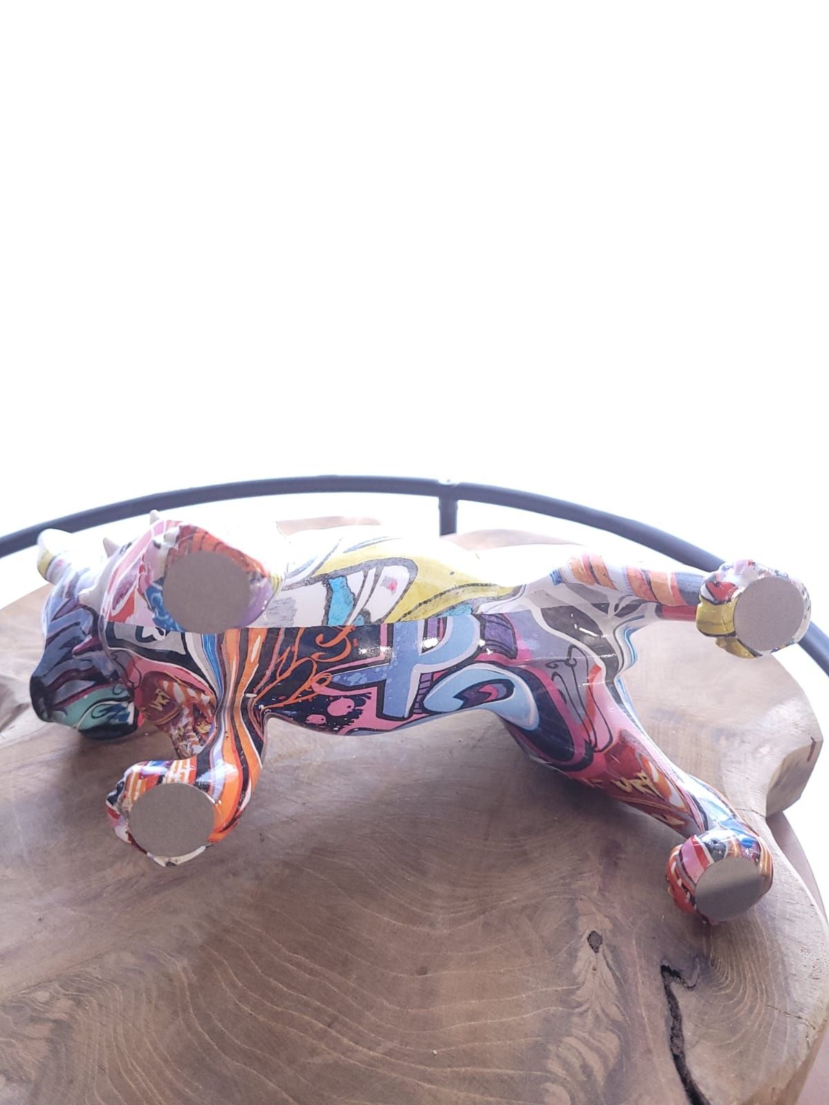 Figurka dekoracyjna pies buldog, graffiti, design, kolekcja