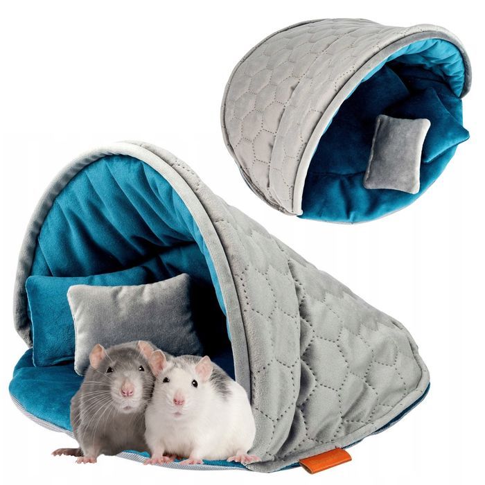 domek legowisko duże posłanie muszla dla gryzonia królika świnki 50x34