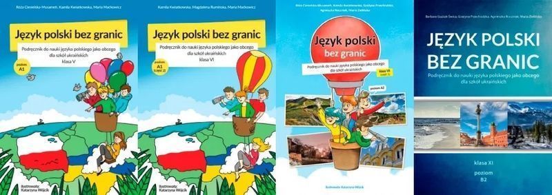 Język polski bez granic A1, A2, B2 польский язык без границ