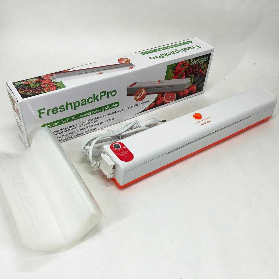 Вакууматор Freshpack Pro вакуумний пакувальник їжі, побутової.