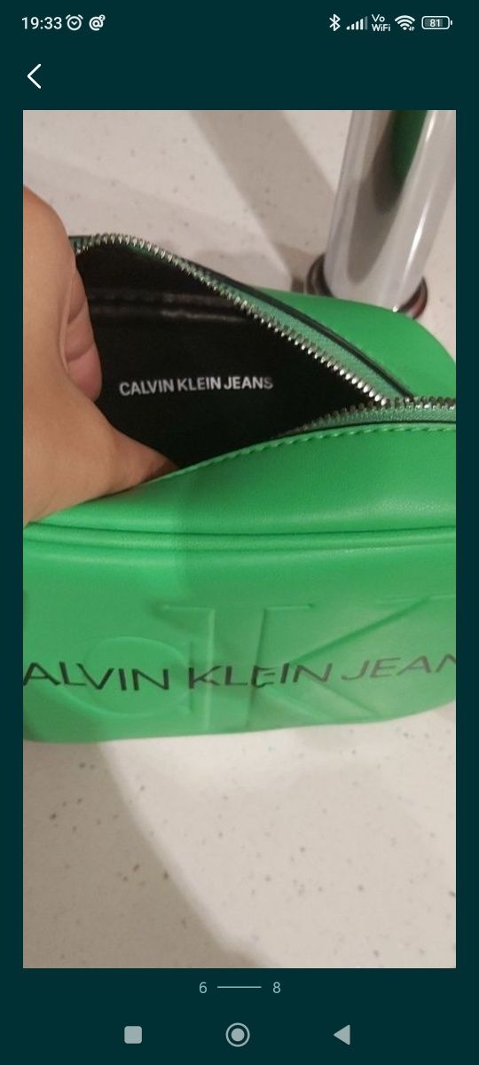 Hit Calvin Klein torebka camera Oryginalna crossbody torebka zielona s
