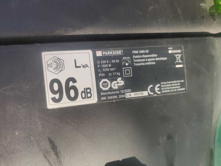 Nóż, obudowa, części do Parkside PRM 1800 A2