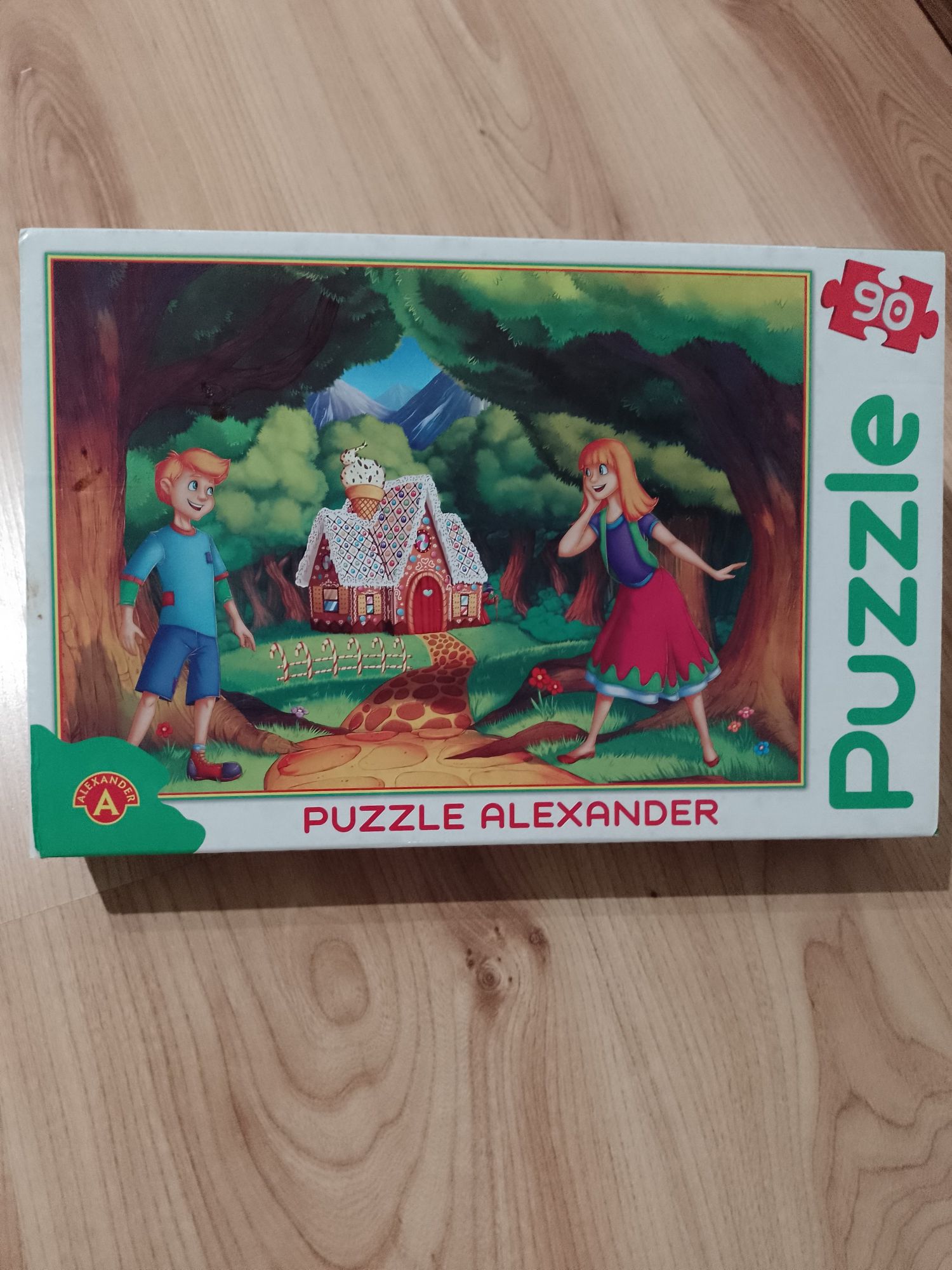 Puzzle 90 elementów Jaś i Małgosia