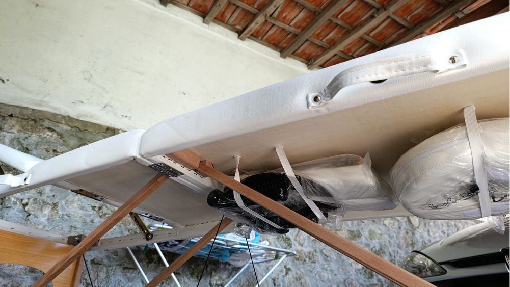 Cama de Massagem Dobrável PHYSAMARSEILLE Branca