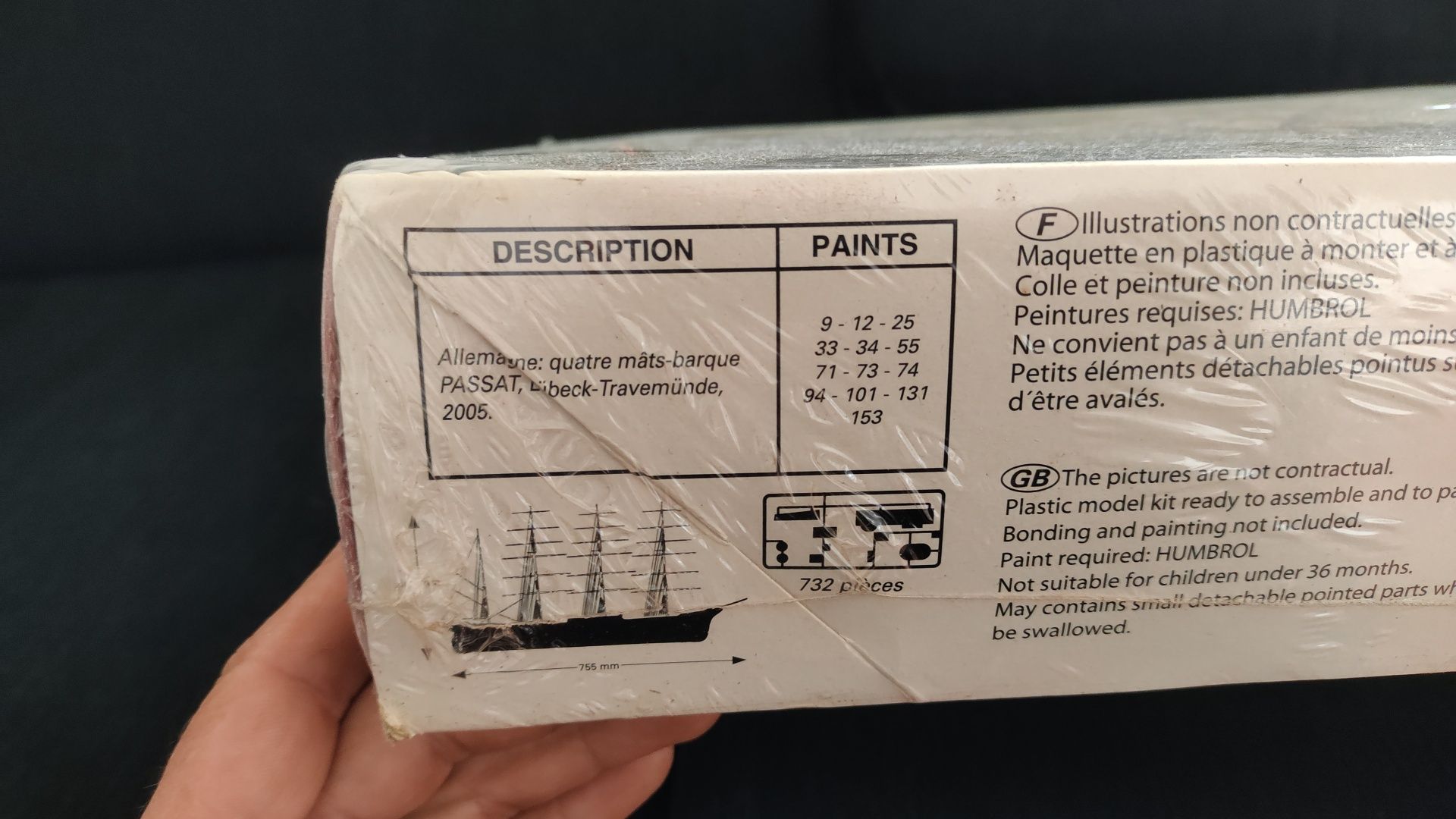 Maquete Heller barco 1/150