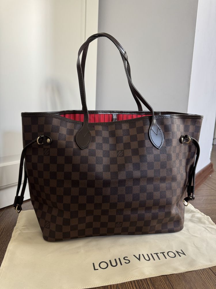 Torba torebka brązowa na ramię shopper shopperka lv louis vuitton