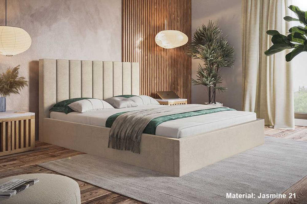Łóżka Łóżko tapicerowane WIKO SLIM 160x200 180x200 pojemnik stelaż