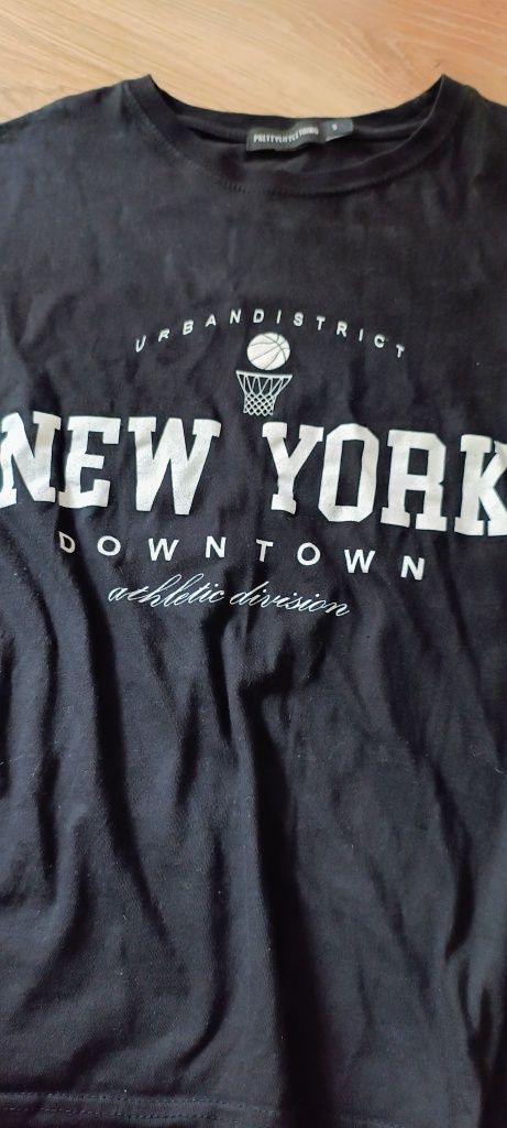 T-shirt bawełniany New York pretty little thing