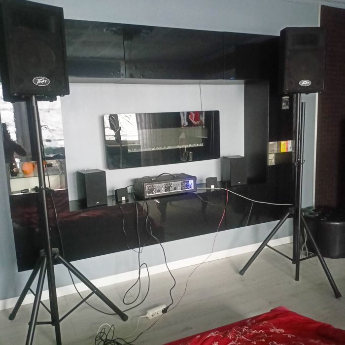 PEAVEY ZESTAW NAGŁOŚNIENIE pasywne 100 w kable  statywy  JVC za darmo