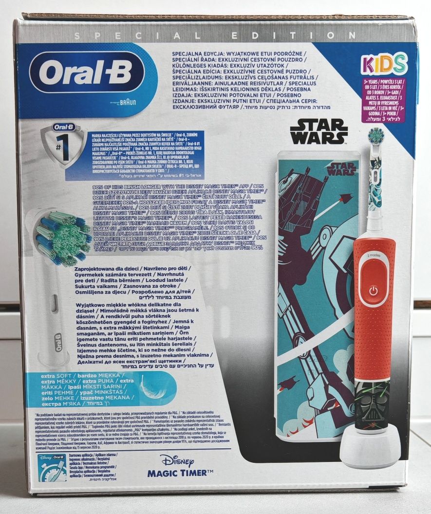 Nowa Szczoteczka elektryczna Oral-B Kids model D100 Star Wars