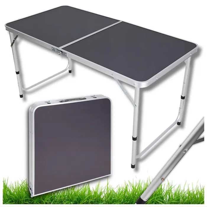 STOLIK SKŁADANY KEMPINGOWY Turystyczny Stół pod Namiot na Biwak 120x60