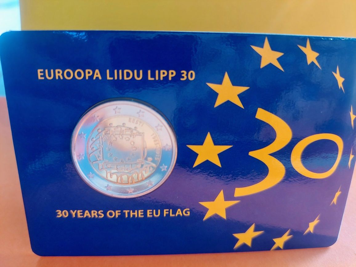 Moeda Estonia 2015 flag