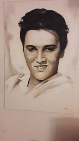Elwis Presley,bardzo ładny obraz 60 na 80