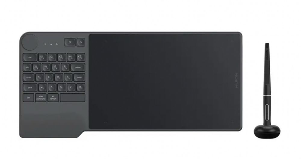 Графічний планшет Huion Inspiroy Keydial (KD200)+рукавиця