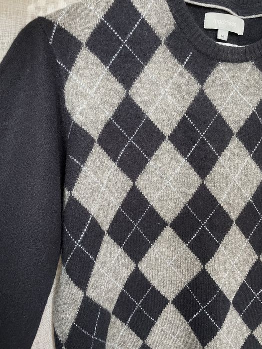 Чоловічий светр з ромбами 100% кашемір
