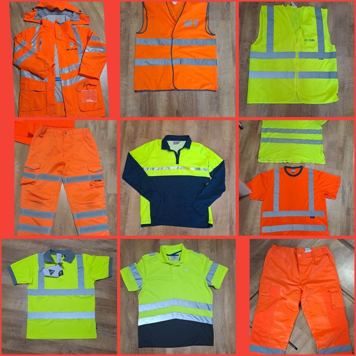 Робочі сигнальні куртка штани футболки жилети черевики