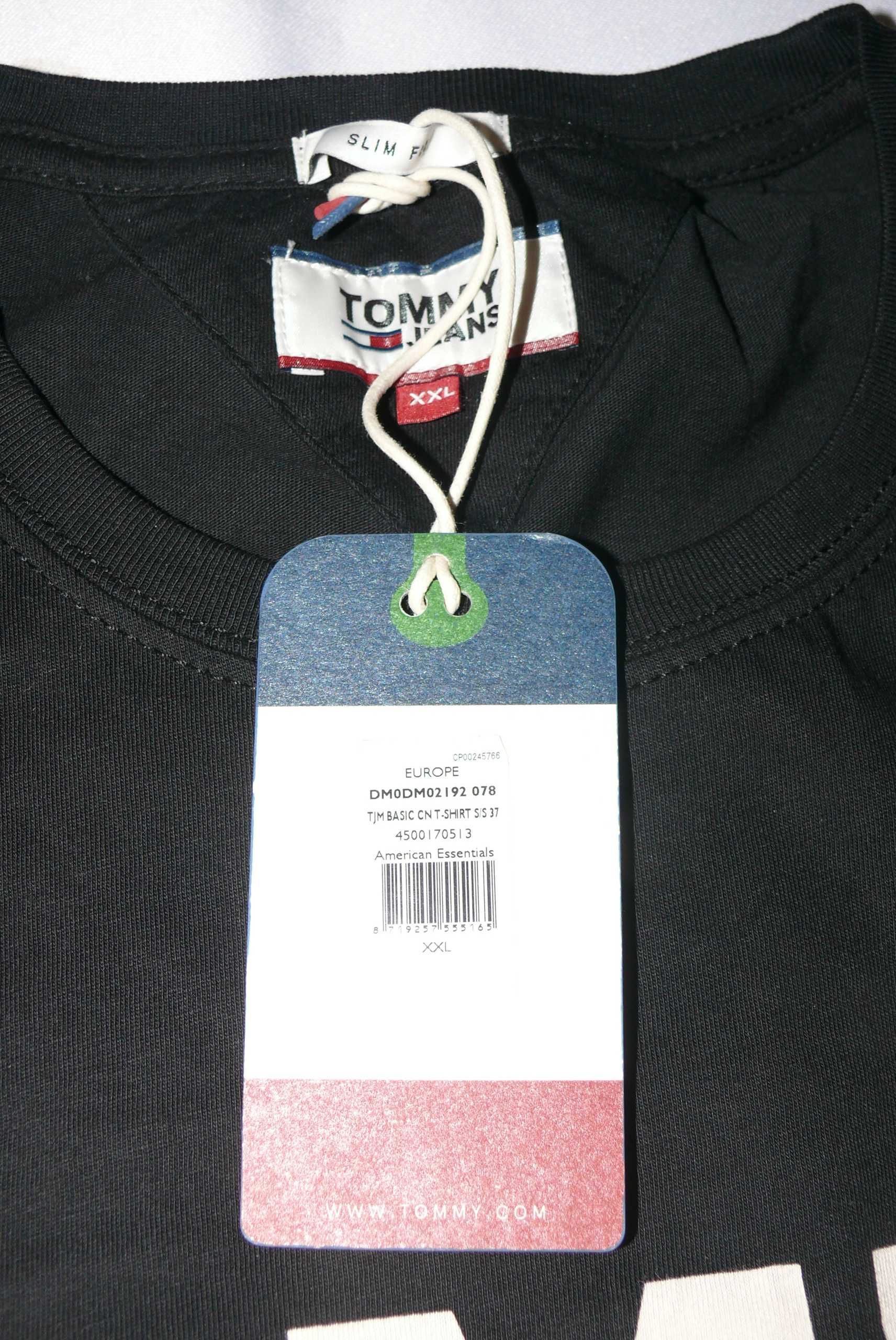 Koszulka  t-shirt Tommy Hilfiger Oryginalna rozmiar XXL czarna