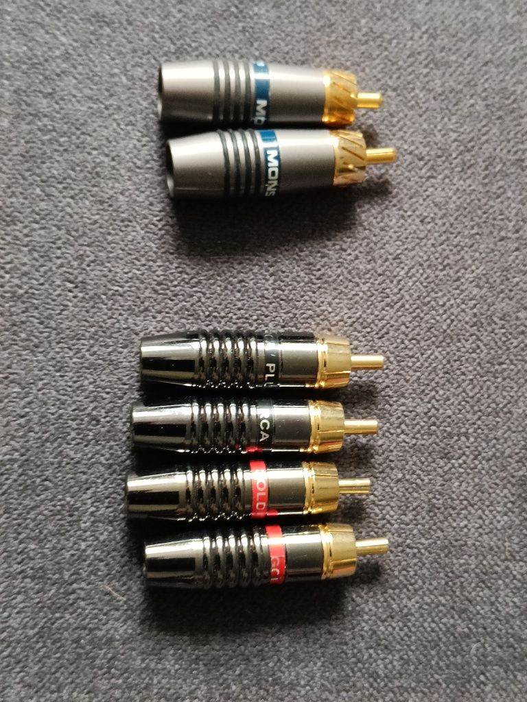 Wtyki Monster Cable PL2B Phonolink 2 RCA nowe