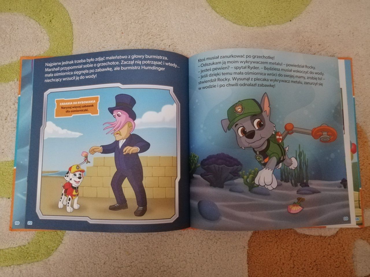 Psi patrol, 2 książeczki plus figurki na przyssawki