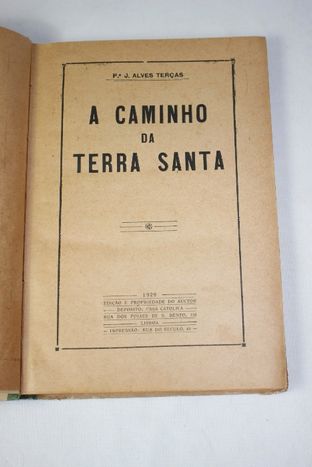 Livro - O Caminho da Terra Santa - 1929