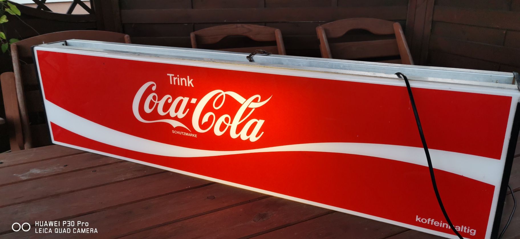 Lampa baner Coca Cola