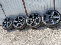 Alufelgi 20 cali 5x112 z oponami koła czarne R3 VW audi mercedes