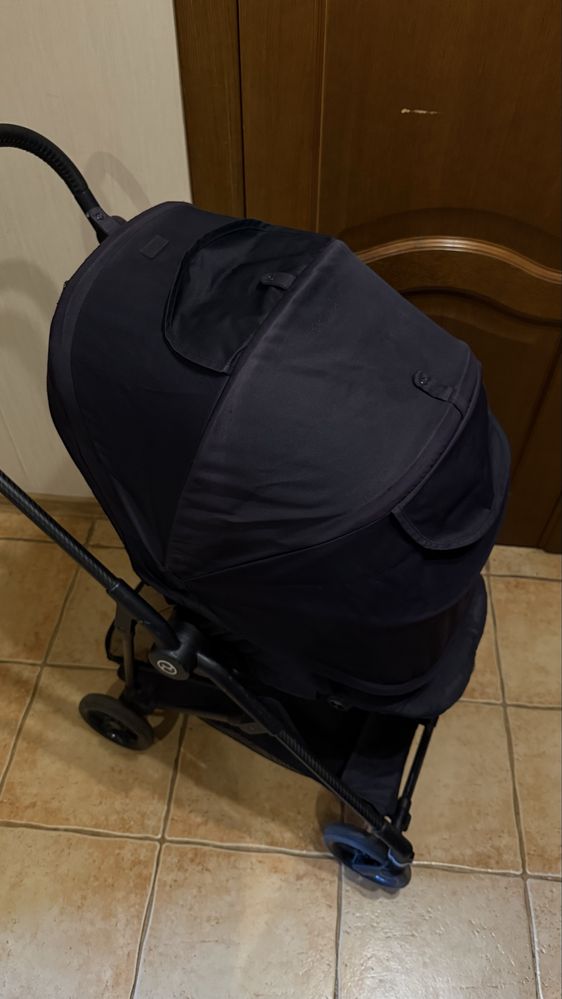 Cybex б/у коляска візок melio carbon чорна