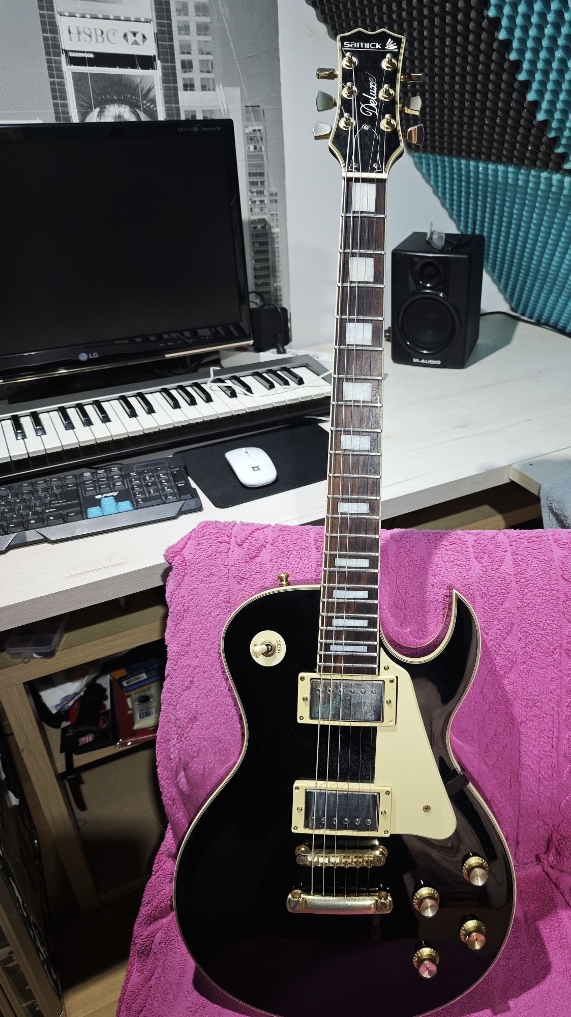 Gitara elektryczna Samick deluxe lata 90te Korea