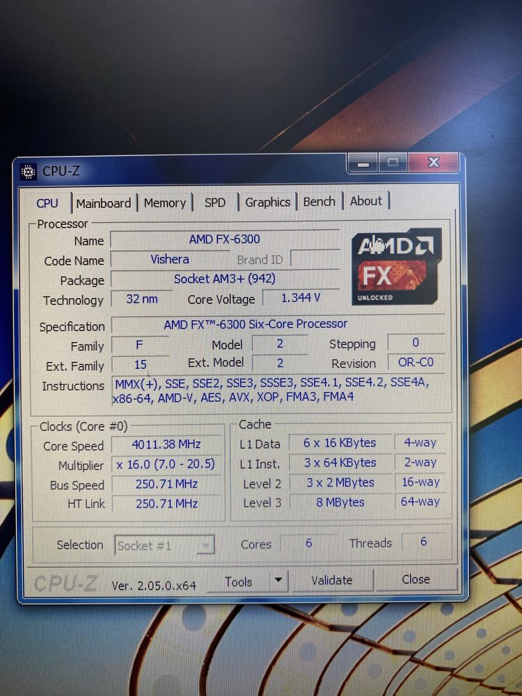 Placa mae am3+, amd fx 6300 e 8gb de ram ddr3