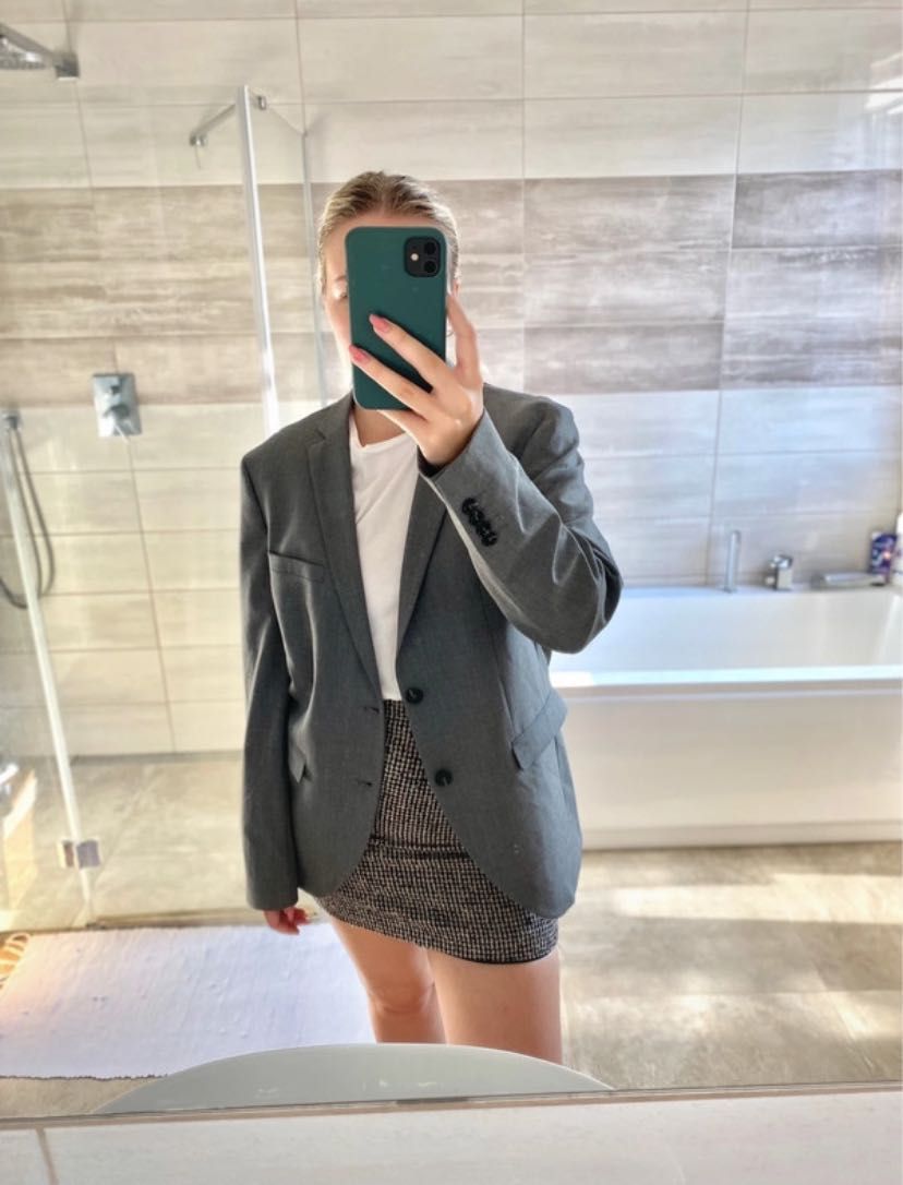 Marynarka szara oversize