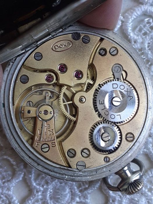Doxa Locle kolekcjonerski zegarek kieszonkowy z okresu lat 1900