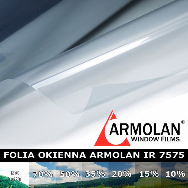 Folia przeciwsłoneczna IR 7575 do okien jasna 152 cm x 75 cm