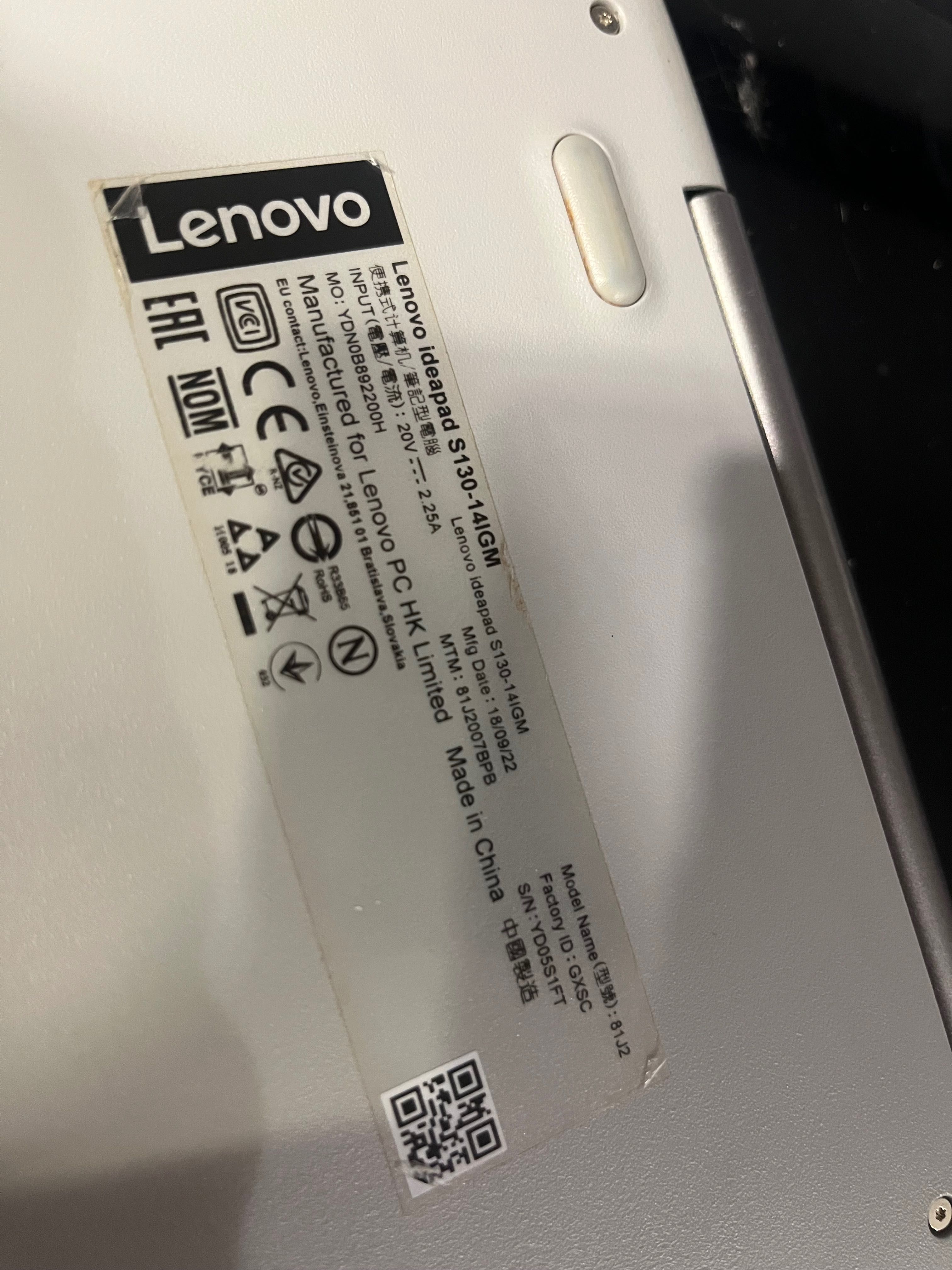 Laptop Lenovo ideapad s130-14IGN
