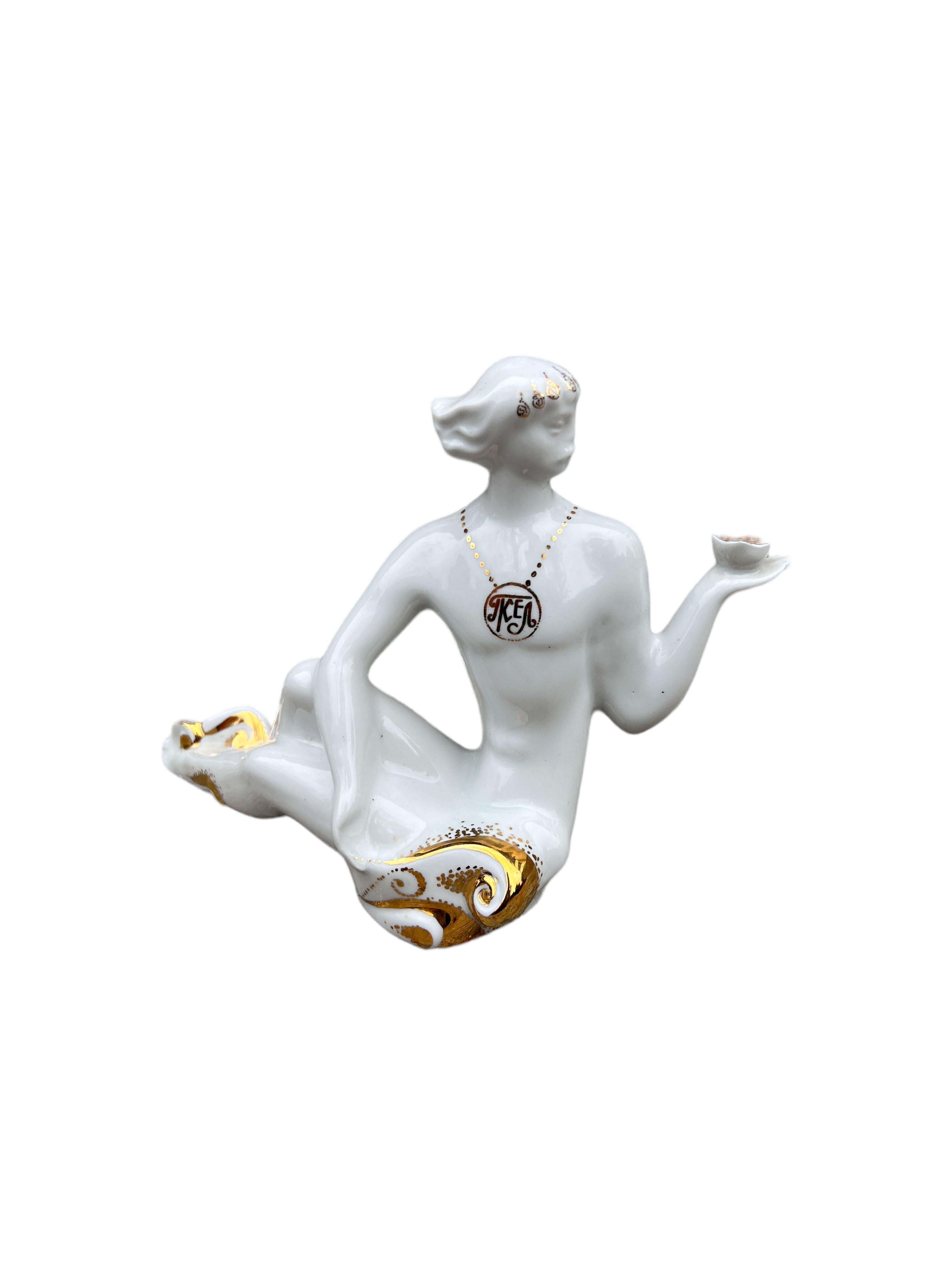 Figurka kobiety- w stylu art Deco vintage prl