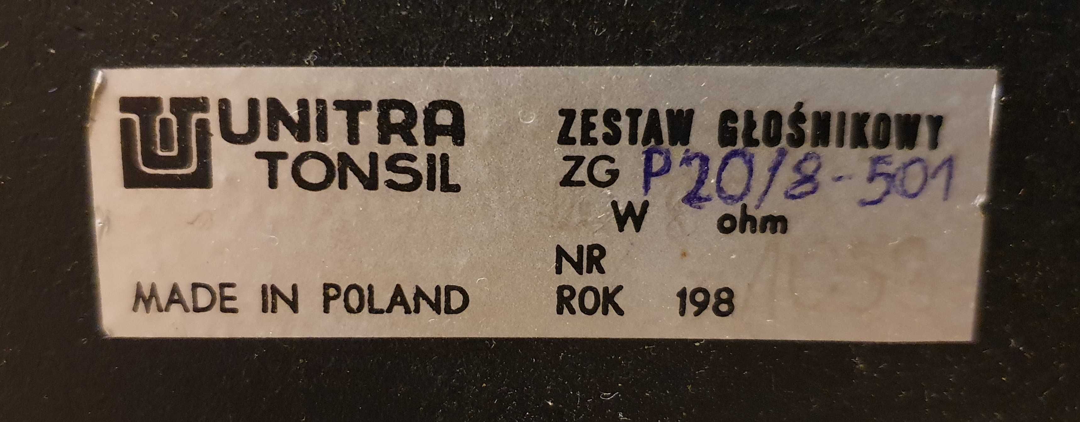 Kolumny Unitra Tonsil ZgP 20/8-501