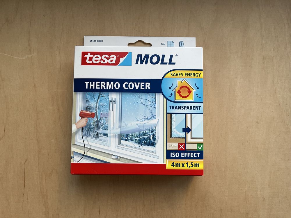 Folia termoizolacyjna na okna Tesa Moll - Thermo Cover 4m x 1,5m