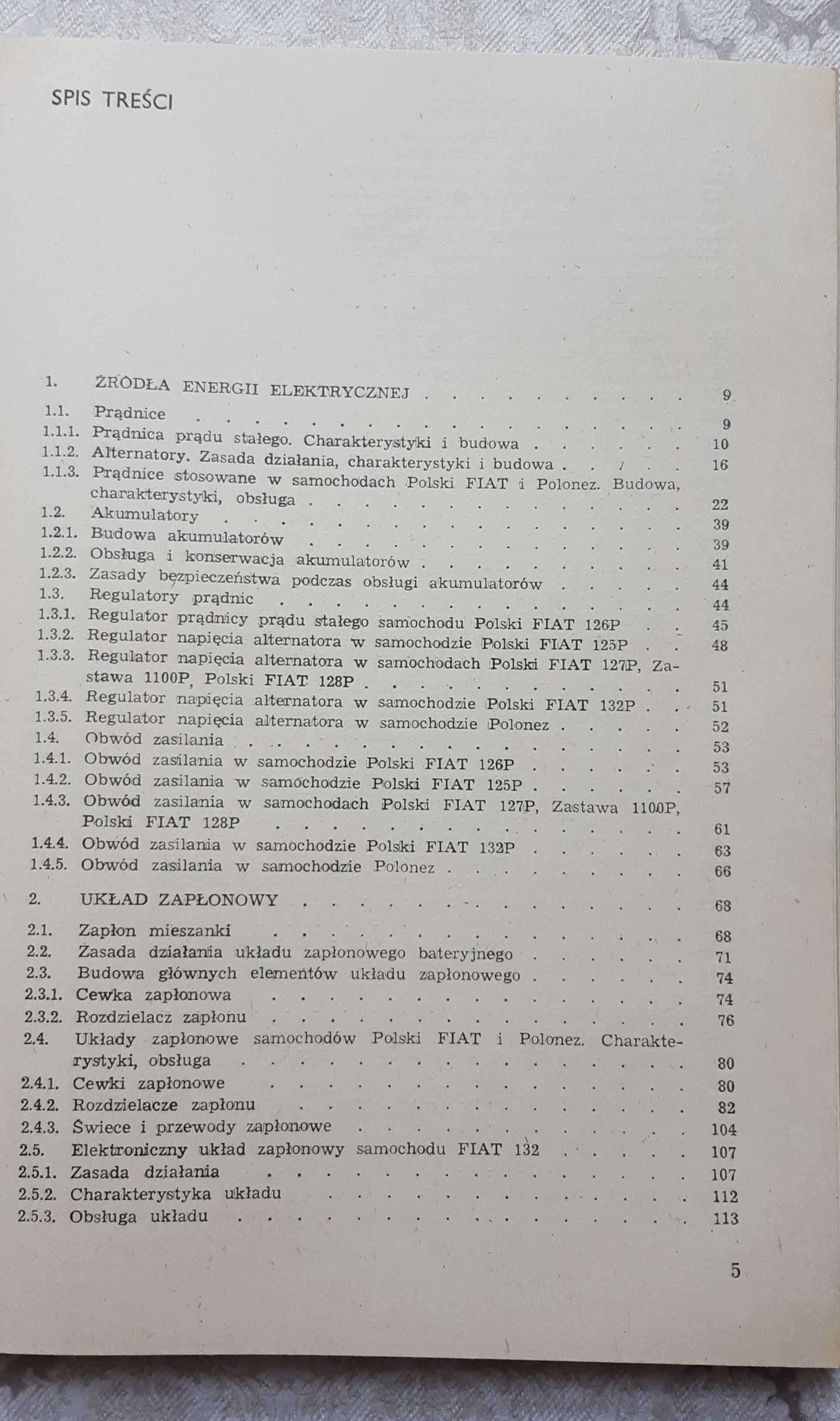 Książka "Elektrotechnika samochodów Polski Fiat i Polonez" Demidowicz