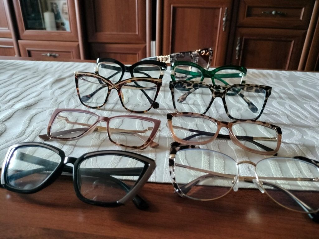 Okulary damskie zerówki zestaw Okazja!!