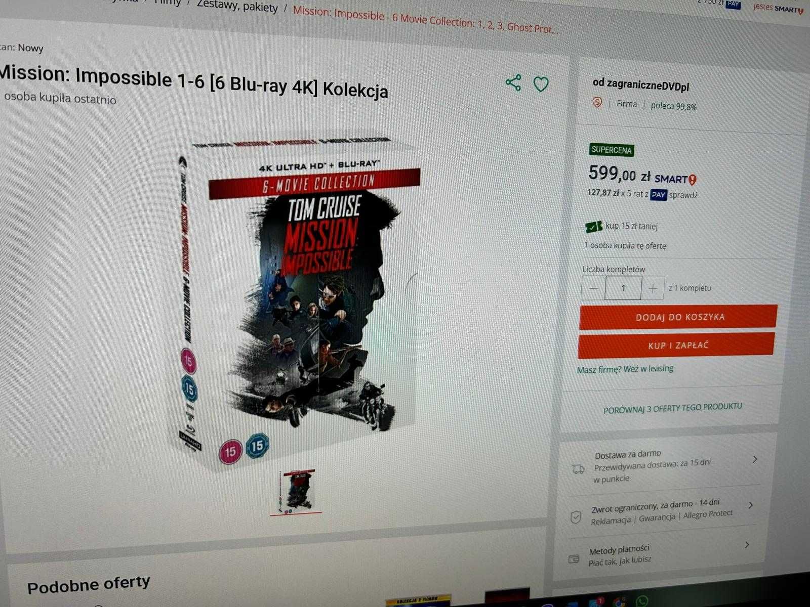 Mission: Impossible 1-6 [6 Blu-ray 4K] Kolekcja