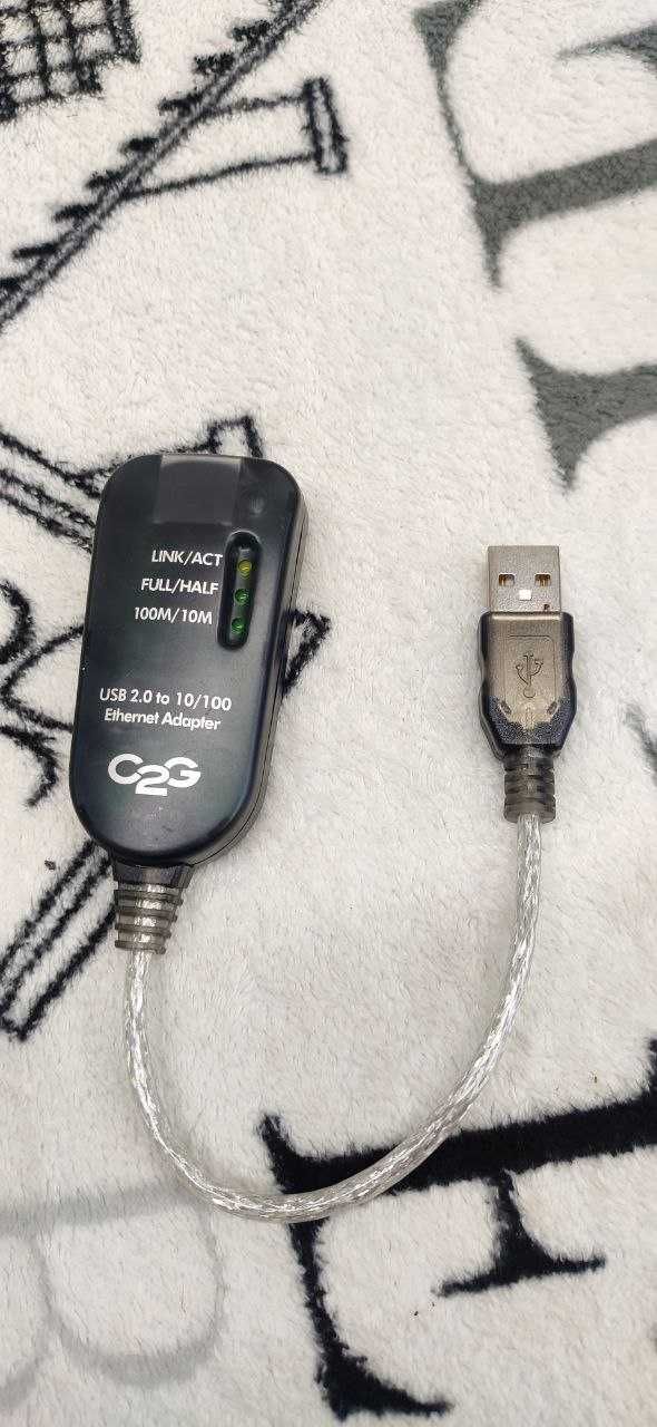 Оригінальний перехідник C2G USB 2.0 to RJ45 LAN Ethernet 10/100 Мбит/с